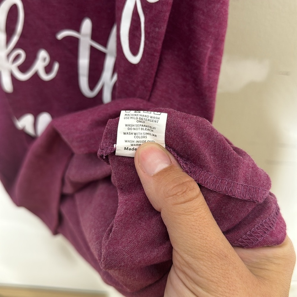 Women's Maroon White "I woke up like this #married" Poly Blend Tank Top - Picture 6 of 7